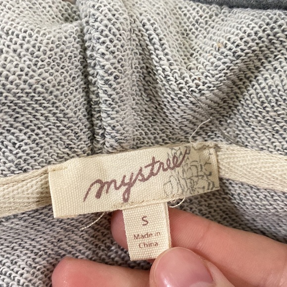 Mystree hooded layered houndstooth double breasted blazer size S - Picture 9 of 14